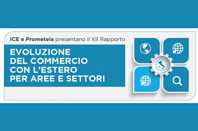 Evoluzione del commercio con l'estero per aree e settori