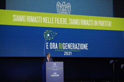 Il Presidente Alessandro Spada all'Assemblea Generale 2021