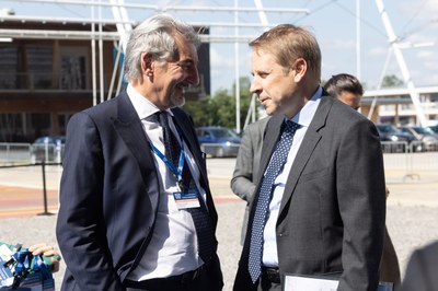 Assemblea 2022 - Raffaele Cattaneo, Assessore Regione Lombardia e Alessandro Papini, Direttore Comunicazione Assolombarda