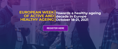 European Online Week of Active and Healthy Ageing: 18-21 ottobre