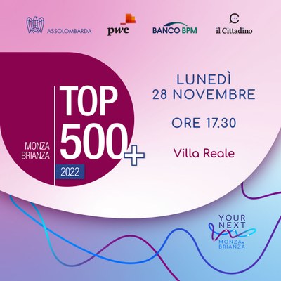 TOP500+ Monza Brianza - Edizione 2022