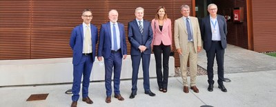 Il Presidente di Assolombarda Alessandro Spada e il Presidente della Sede territoriale di Monza e Brianza Gianni Caimi in visita alla Nokia di Vimercate