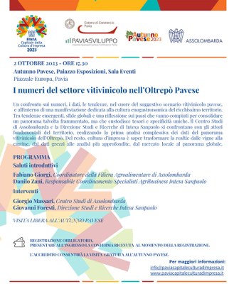 I numeri del settore vitivinicolo nell’Oltrepò Pavese