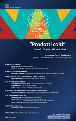 "Prodotti colti" - Innovazione, sicurezza e sostenibilità nell’Agrifood