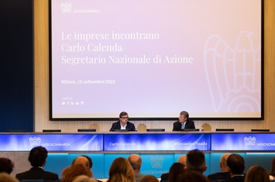 15 settembre incontro con il Segretario Nazionale di Azione Carlo Calenda