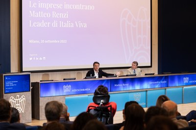 20 settembre con il leader di Italia Viva Matteo Renzi 