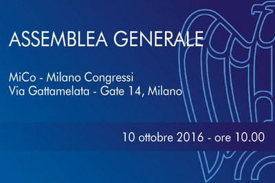 Assemblea Generale - 10 ottobre 2016