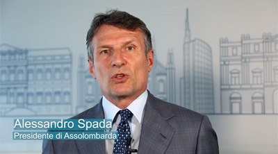 Alessandro Spada Presidente Assolombarda, introduce il ciclo di incontri 'Verso il futuro'